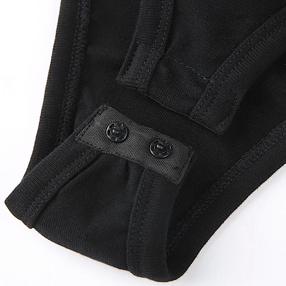 Black cold shoulder cut out long sleeve bodysuit - Picture 14 of 15